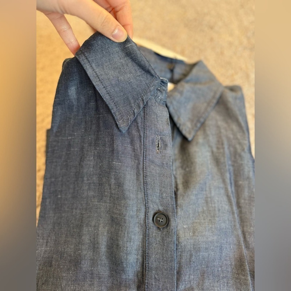 ZARA LINEN BLEND SHIRT DRESS ZW COLLECTION - SIZE XS and S - BRAND NEW WITH TAG - Picture 3 of 13